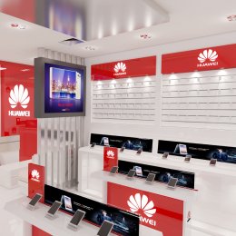 ออกแบบร้านมือถือ JC Mobile : Huawei ห้าง Imperial World สำโรง
